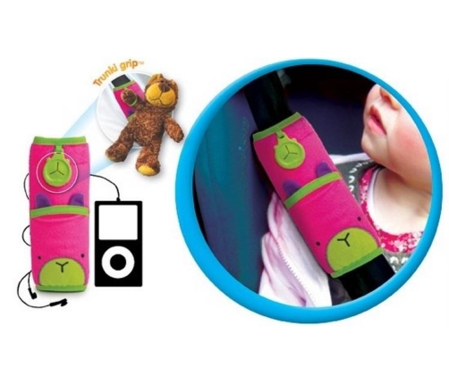 SNOOZIHEDZ SEATBELT PAD PINK